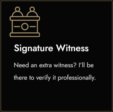 Signature-Witness-Box